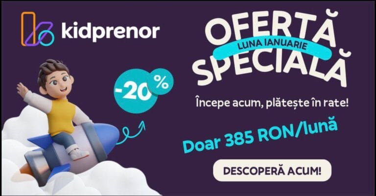 ULTIMUL LOC DISPONIBIL la Academia Kidprenor!